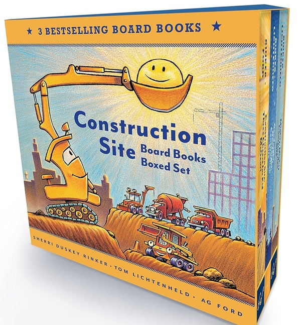 Бумажная книга «Construction Site Board Books Boxed Set», автор Шерри Даски Ринкер - фото №1