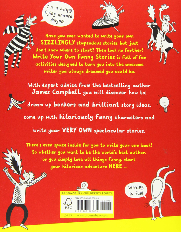 Бумажная книга «Write Your Own Funny Stories. A laugh-out-loud funny home learning in lockdown book for budding writers. Book 3», автор Джеймс Кэмпбелл - фото №1
