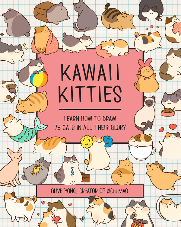 Бумажная книга «Kawaii Kitties. Learn How to Draw 75 Cats in All Their Glory», автор Олив Йонг - фото №1