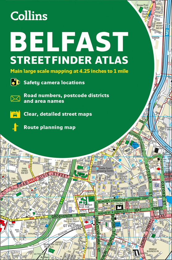Бумажная книга «Collins Belfast Streetfinder Colour Atlas» - фото №1