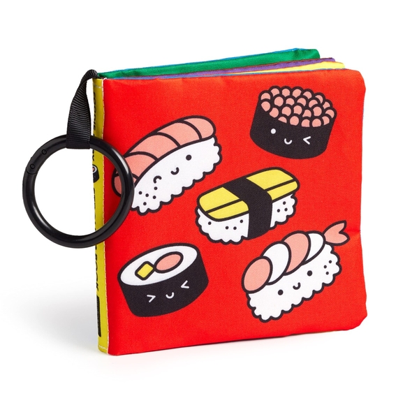 Бумажная книга «Foodie Baby Crinkle Fabric Stroller Book» - фото №1
