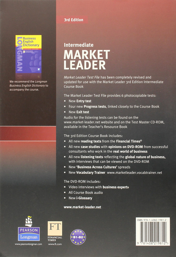[object Object] «Market Leader. Intermediate Test File», автор Льюіс Ленсфорд - фото №2 - мініатюра