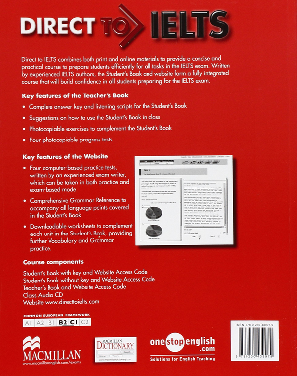 Бумажная книга «Direct to IELTS Teacher’s Book & Webcode Pack», автор Сэм Маккартер - фото №1