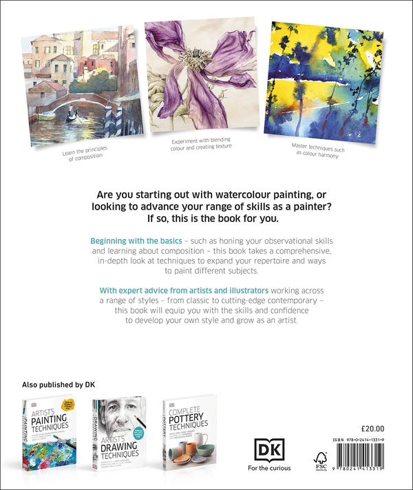 Бумажная книга «Watercolour Techniques for Artists and Illustrators. Discover how to paint landscapes, people, still lifes, and more» - фото №1
