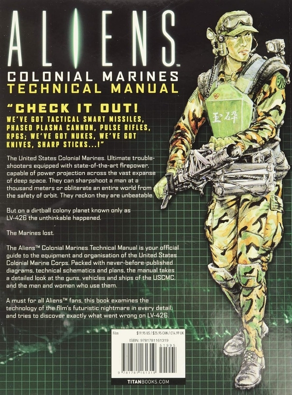 Паперова книга «Aliens. Colonial Marines Technical Manual», автор Лі Бріммікомб-Вуд - фото №1