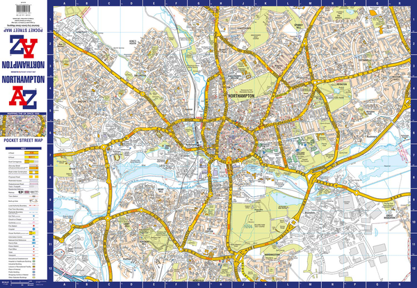 Бумажная книга «Northampton A-Z Pocket Street Map» - фото №1