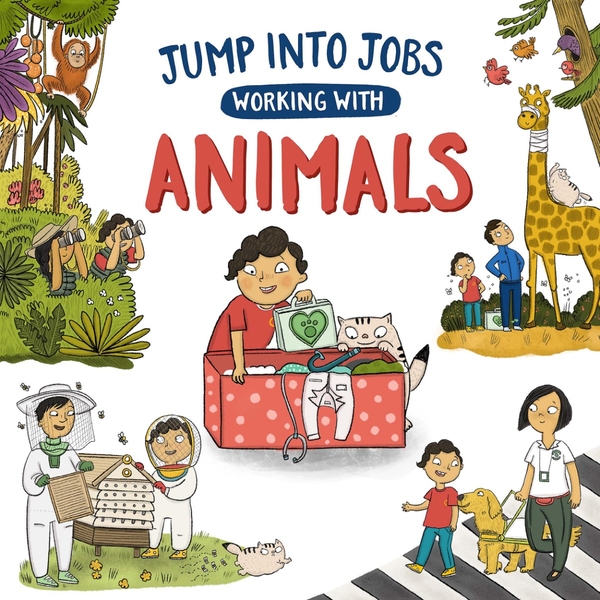 Паперова книга «Jump into Jobs. Working with Animals», автор Кей Барнем - фото №1