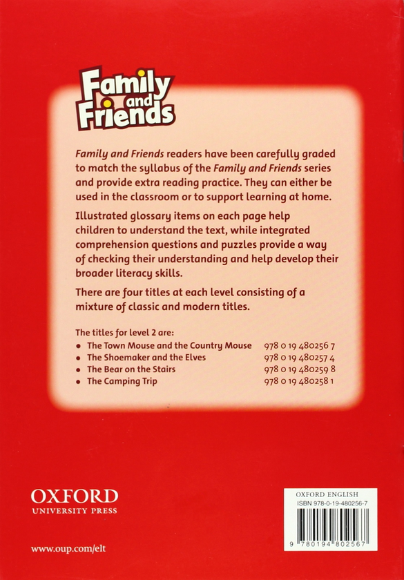 Паперова книга «Family and Friends 2. Reader A. The Town Mouse and the Country Mouse », автор Аренго Сью - фото №1
