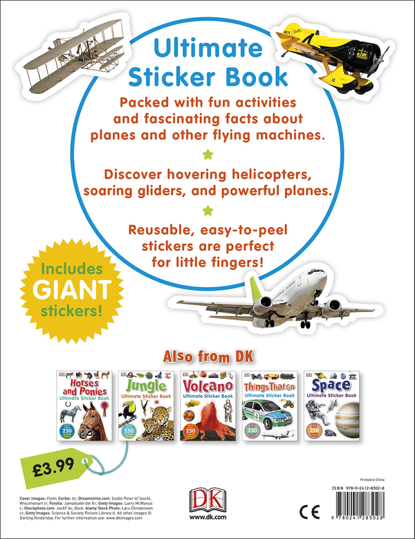 Бумажная книга «Planes and Other Flying Machines Ultimate Sticker Book» - фото №1