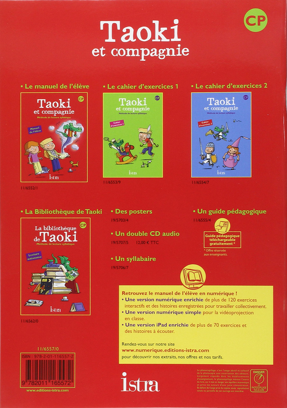Бумажная книга «Taoki et compagnie CP - Cahier d'écriture», авторов Isabelle Carlier, Angélique Le Van Gong - фото №1
