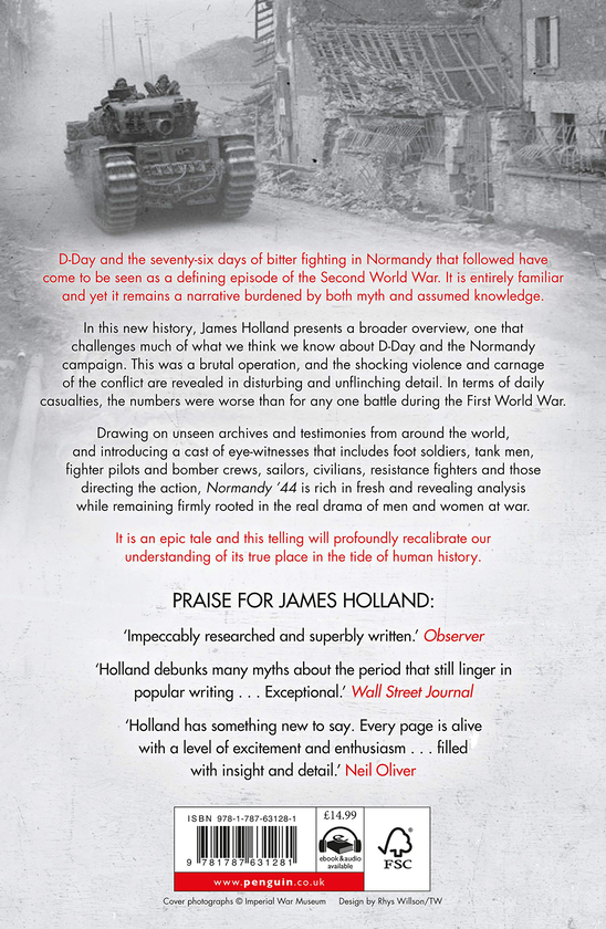 Бумажная книга «Normandy ‘44. D-Day and the Battle for France», автор Джеймс Холланд - фото №1