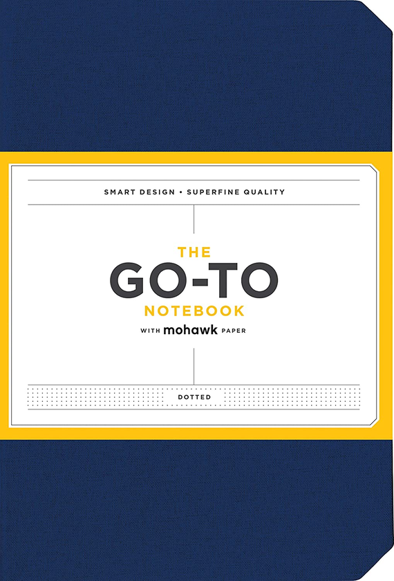 Бумажная книга «Go-To Notebook with Mohawk Paper, Midnight Blue Dotted» - фото №1