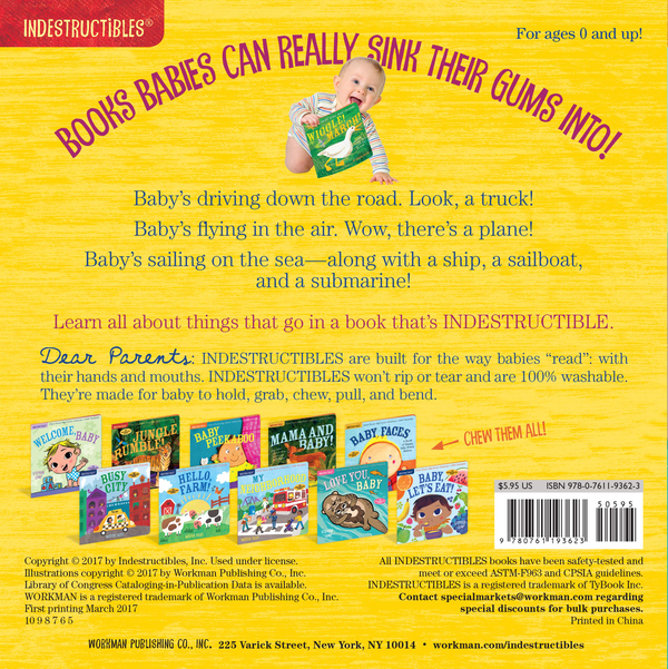 Паперова книга «Indestructibles. Things That Go!» - фото №1
