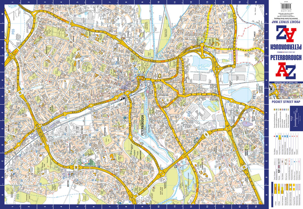 Бумажная книга «Peterborough A-Z Pocket Street Map» - фото №1