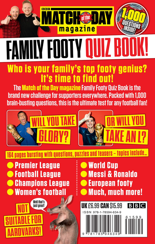 Бумажная книга «Match of the Day Family Footy Quiz Book» - фото №1