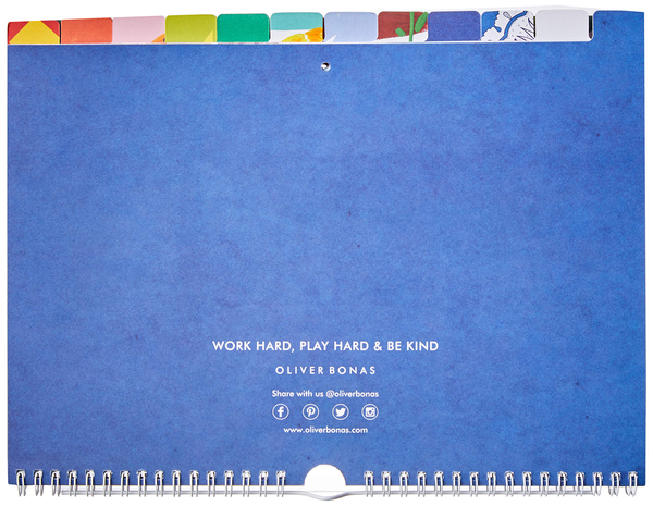Бумажная книга «Work Hard, Play Hard & Be Kind: 2020 Wall Calendar», автор Оливер Бонас - фото №1