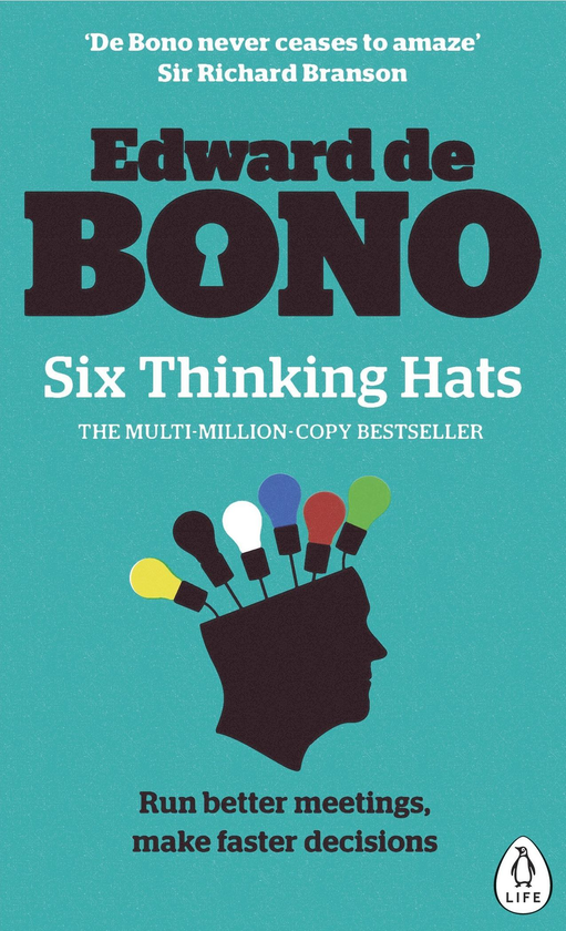 Паперова книга «Six Thinking Hats », автор Едвард де Боно - фото №1