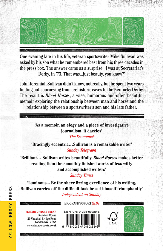 Паперова книга «Blood Horses», автор Джон Єремія Салліван - фото №1