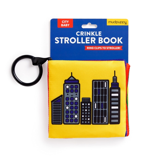 Бумажная книга «City Baby Crinkle Fabric Stroller Book» - фото №1
