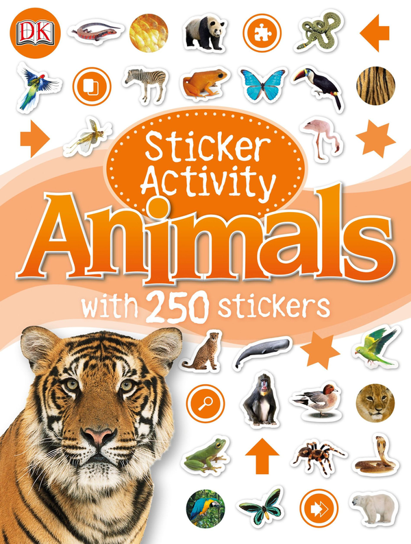 Бумажная книга «Sticker Activity Animals » - фото №1
