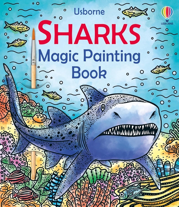 Паперова книга «Sharks Magic Painting Book», автор Сем Баер - фото №1