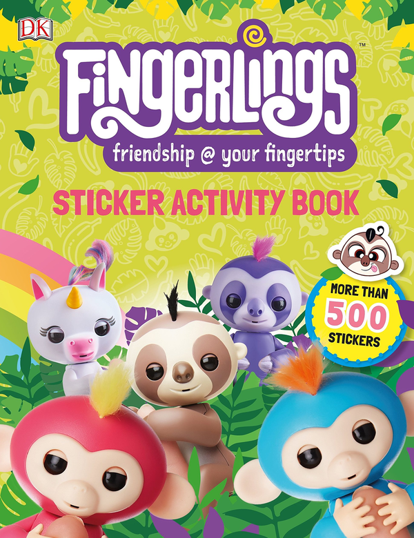 Бумажная книга «Fingerlings Sticker Activity Book» - фото №1