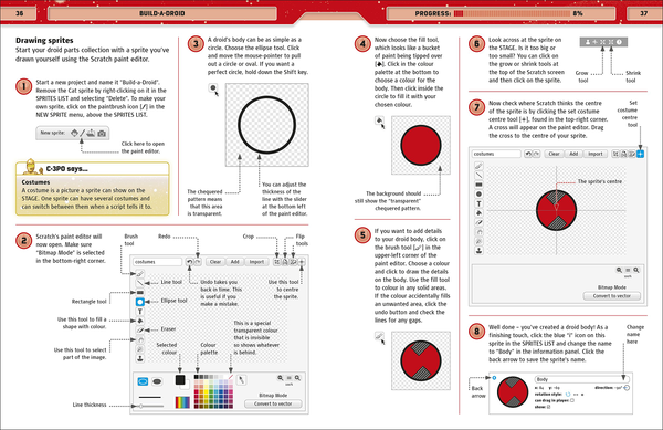 [object Object] «Star Wars. Coding Projects. A Step-by-Step Visual Guide to Coding Your Own Animations, Games, Simulations and More! », автор Джон Вудкок - фото №5 - миниатюра