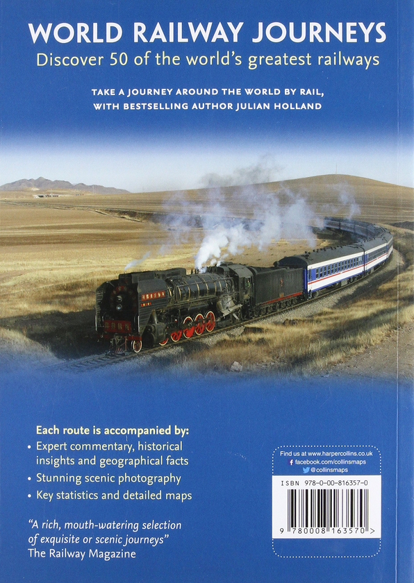 Бумажная книга «World Railway Journeys», автор Джулиан Холланд - фото №1