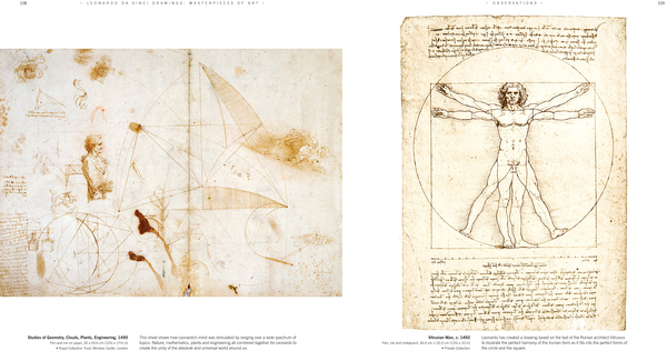 Бумажная книга «Leonardo Da Vinci Drawings», автор Сьюзен Грандж - фото №1