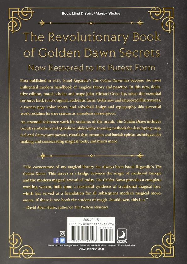 Паперова книга «The Golden Dawn», авторів Ізраель Регарді, Джон Майкл Грір - фото №1