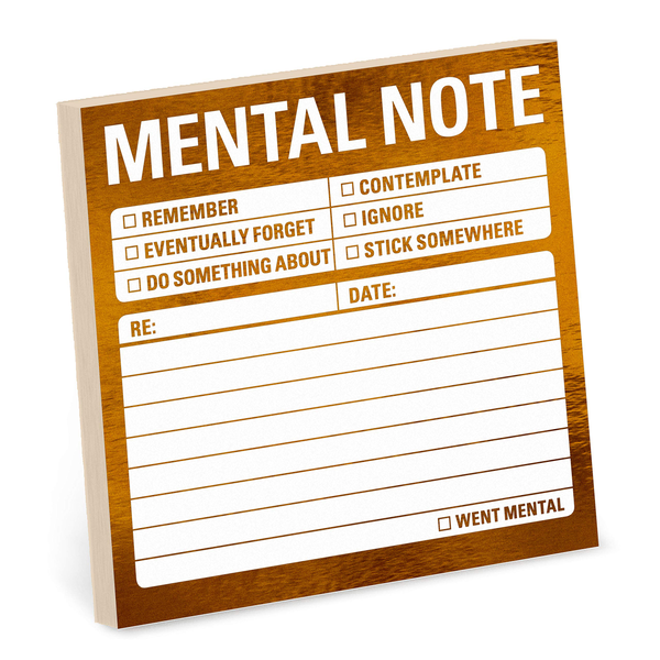 Бумажная книга «Knock Knock Mental Note Metallic Stickies» - фото №1