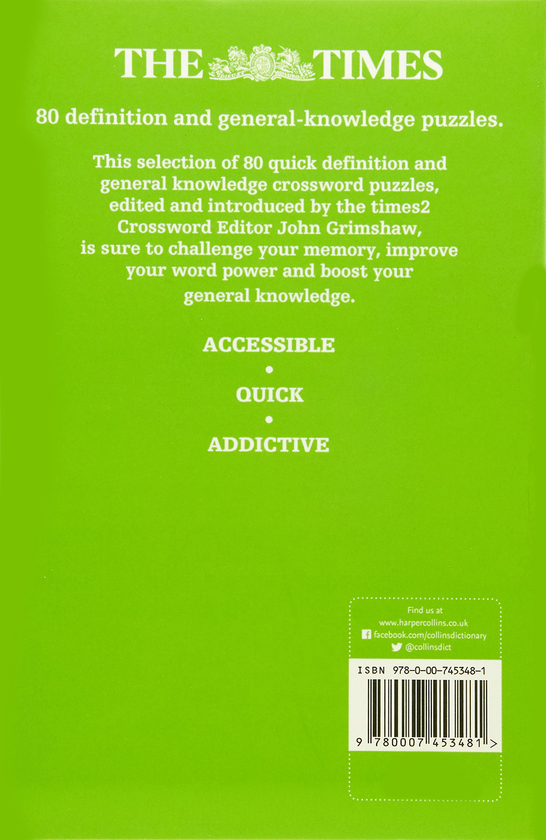 Бумажная книга «The Times Quick Crossword Book 16 : 80 World-Famous Crossword Puzzles from the Times2», автор Джон Гримшоу - фото №1