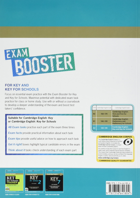 Бумажная книга «Exam Booster for Key and Key for Schools without Answer Key with Audio», авторов Кэролайн Чапман, Сьюзен Уайт - фото №1