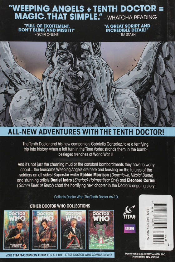 Бумажная книга «Doctor Who. The Tenth Doctor. Volume 2. The Weeping Angels of Mons», автор Робби Моррисон - фото №1