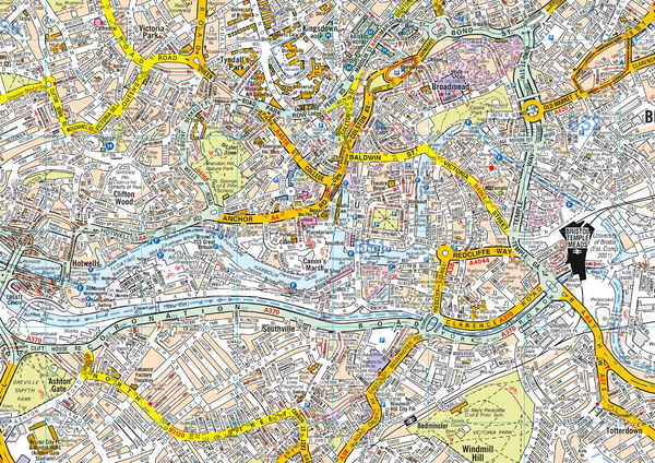 Бумажная книга «Bristol A-Z Pocket Street Map» - фото №1