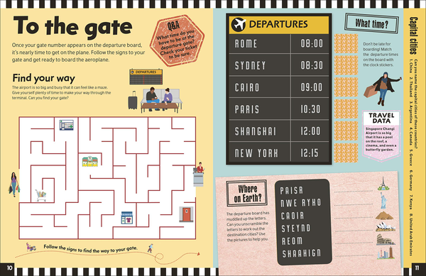 Бумажная книга «At the Airport Activity Book. Includes more than 300 Stickers» - фото №1