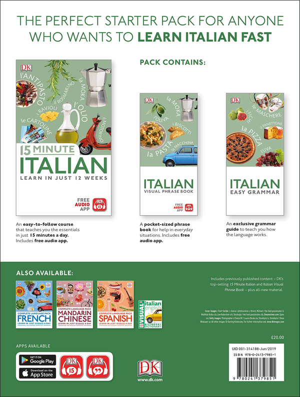 Бумажная книга «Complete Language Pack Italian. Learn in just 15 minutes a day» - фото №1