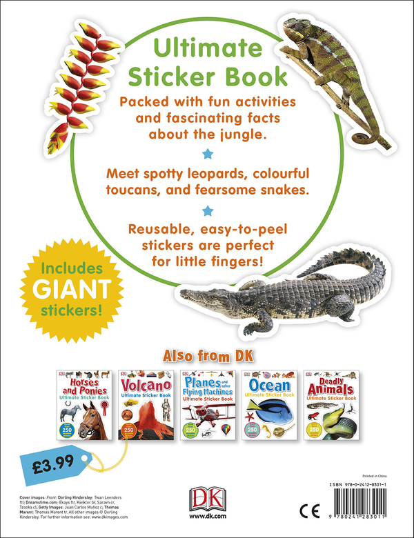 [object Object] «Jungle Ultimate Sticker Book» - фото №2 - миниатюра