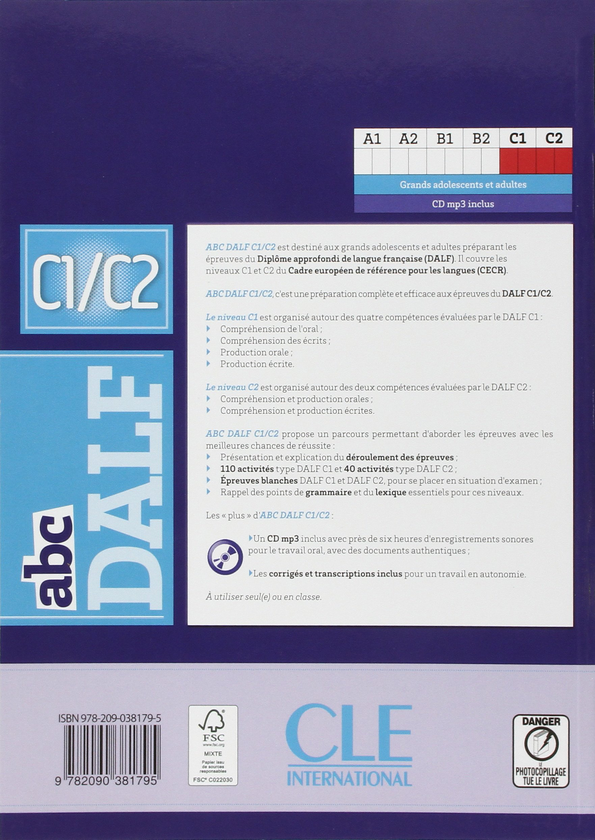Бумажная книга «abc DALF C1/C2», автор Изабель Барьер - фото №1
