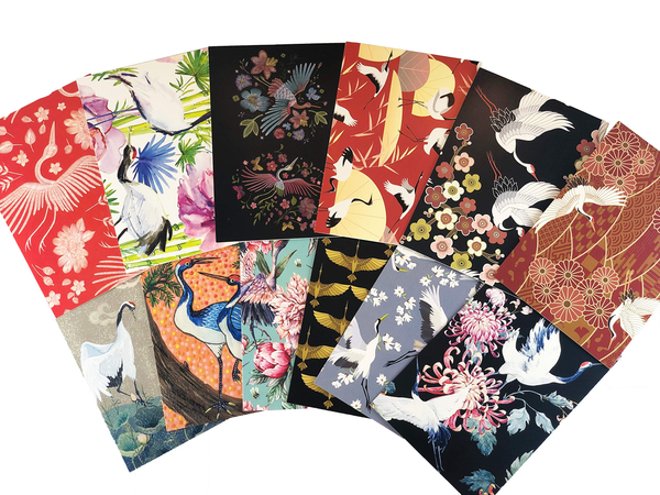 Бумажная книга «Japanese Cranes Note Cards» - фото №1