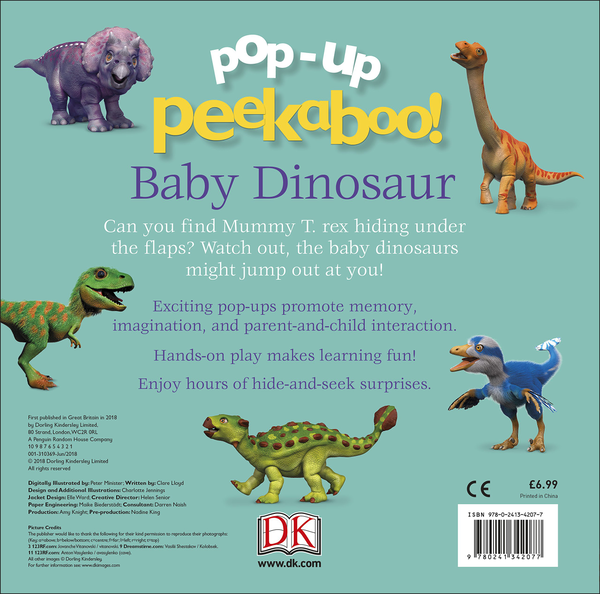 Бумажная книга «Pop-Up Peekaboo! Baby Dinosaur» - фото №1