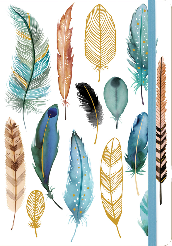 Бумажная книга «Feathers Gilded Journal» - фото №1