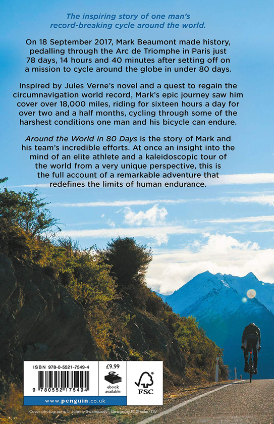 Бумажная книга «Around the World in 80 Days. My World Record Breaking Adventure», автор Марк Бомонт - фото №1