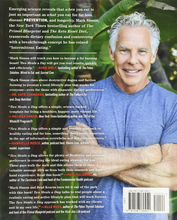 Паперова книга «Two Meals a Day. The Simple, Sustainable Strategy to Lose Fat, Reverse Aging, and Break Free from Diet Frustration Forever», авторів Марк Сіссон, Бред Кернс - фото №1
