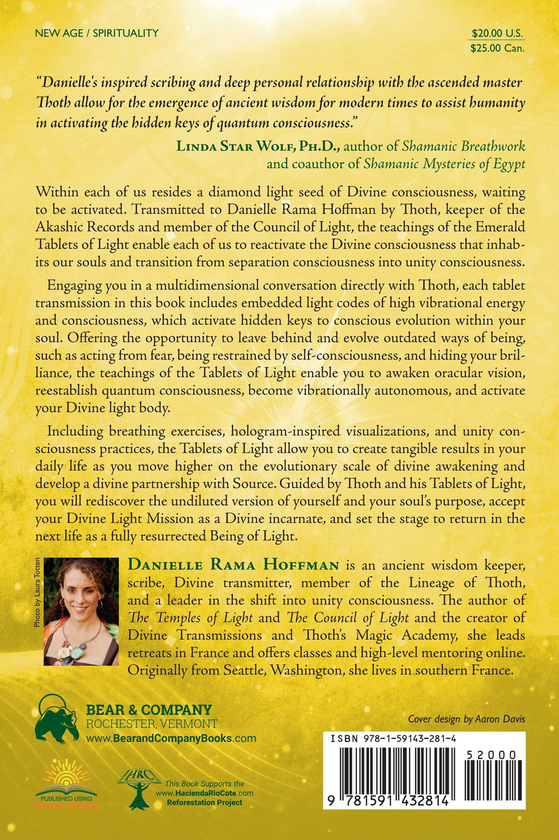 Паперова книга «The Tablets of Light: The Teachings of Thoth on Unity Consciousness», автор Даніель Рама Хоффман - фото №1