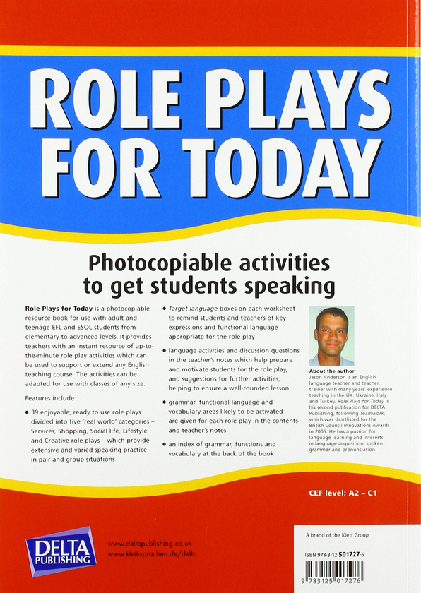 Бумажная книга «Role Plays for Today. Photocopiable activities to get students speaking. Book with photocopiable activites», автор Джейсон Андерсон - фото №1