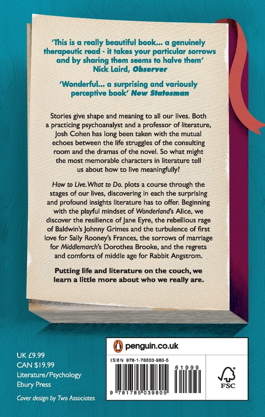 Бумажная книга «How to Live. What To Do. How great novels help us change», автор Джош Коэн - фото №1