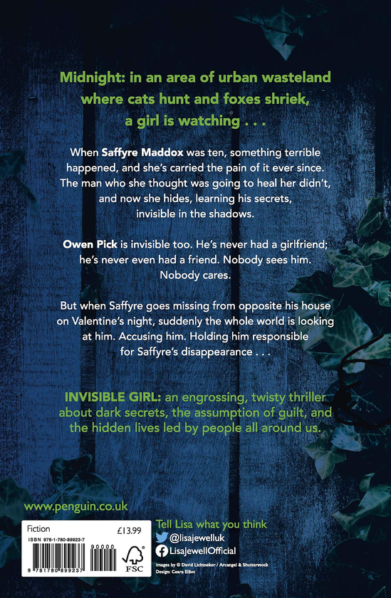Паперова книга «Invisible Girl», автор Ліса Джуелл - фото №1