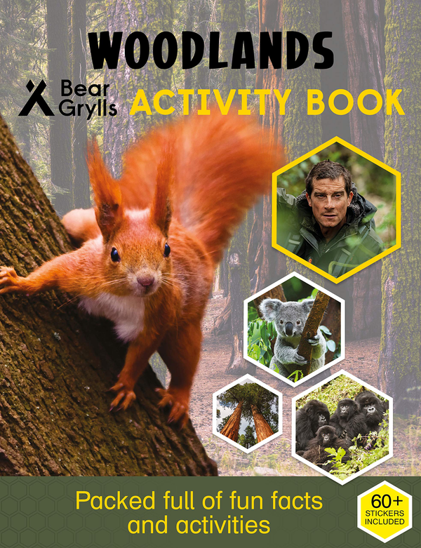 Бумажная книга «Bear Grylls Sticker Activity: Woodlands», автор Беар Гриллс - фото №1