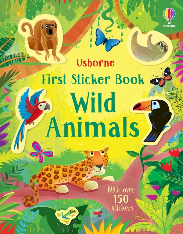 Паперова книга «First Sticker Book Wild Animals», автор Холлі Беті - фото №1
